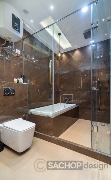 Bathroom in 3.5 BHK Builder Floor at Vatika City, Sector 49 – for Rent