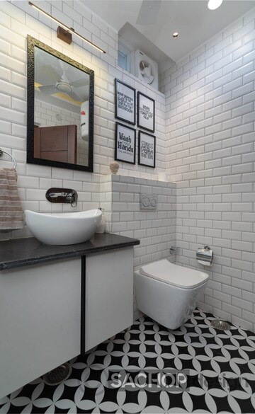 Bathroom in 3.5 BHK Builder Floor at Vatika City, Sector 49 – for Rent