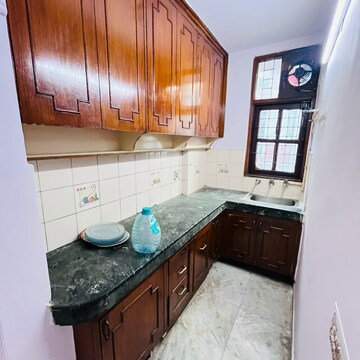 Kitchen in 2 BHK Builder Floor at Khirki Extension – for Rent