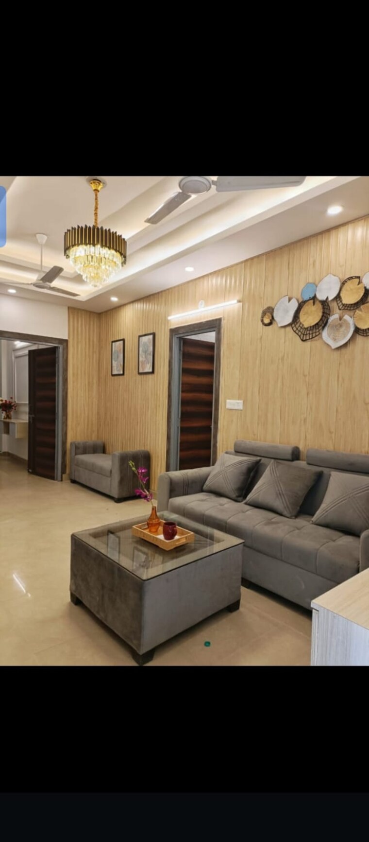 Living Room, dmd-hometech-awas-yojna 1 Bedroom 600 Sq.Ft. Apartment In Sector 73 Noida 8921164