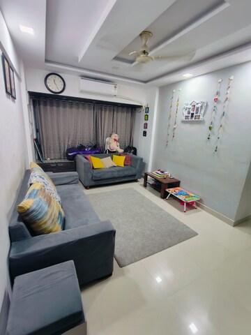Living Room in 2 BHK Apartment at Shakuntal CHS, Kopar Khairane – for Rent