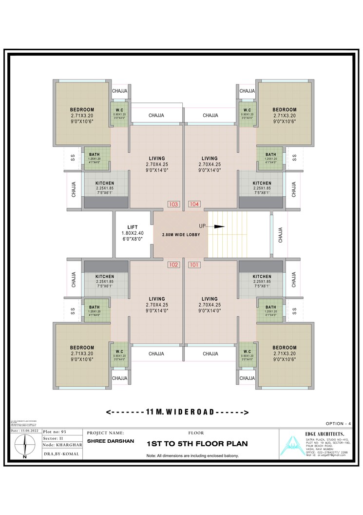 Floor Plan, kharghar 1 Bedroom 675 Sq.Ft. Apartment In Kharghar Navi Mumbai 8921276