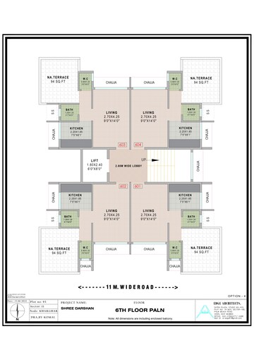 Floor Plan in 1 BHK Apartment at Kharghar – for Sale