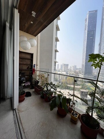 Balcony in 4 BHK Apartment at Runwals The Reserve, Worli – for Rent