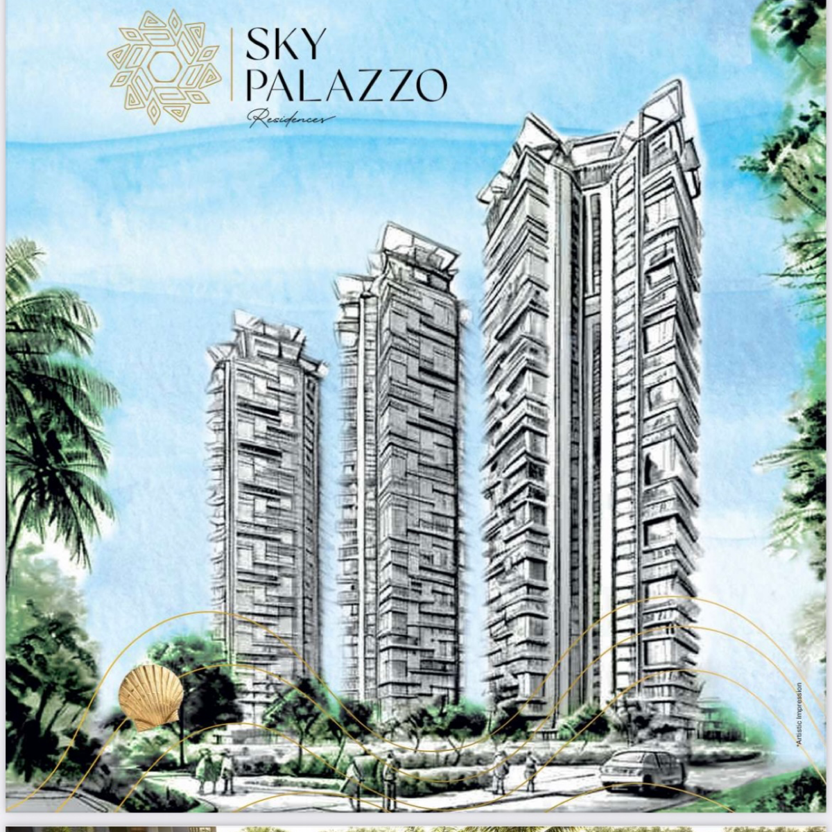 3 BHK + Servant Room Apartment For Sale in Trinity Sky Palazzo