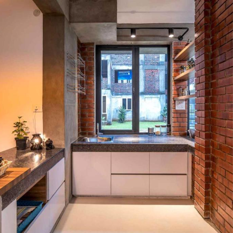 Kitchen, arete-india-our-homes-3 1 Bedroom 358 Sq.Ft. Apartment In Laxmi Mod Colony Gurgaon 8921367