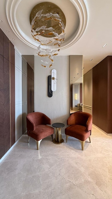 Living Room in 4 BHK Apartment at Rustomjee Crown, Prabhadevi – for Rent