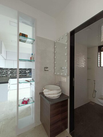 Bathroom in 3 BHK Apartment at Harmony Horizons, Ghodbunder Road – for Rent