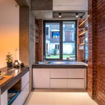Kitchen in 2 BHK Apartment at Arete India Our Homes 3, Laxmi Mod Colony – for Sale