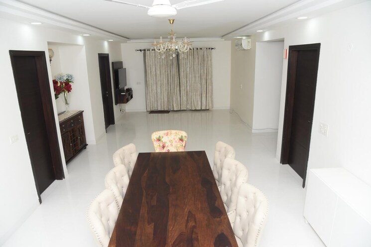 Living Room, sew-sukride-estella 4 Bedroom 3300 Sq.Ft. Apartment In Kondapur Hyderabad 8919728