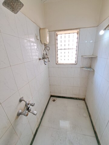 Bathroom in 1 BHK Apartment at Shubharambh Complex, Manpada – for Rent