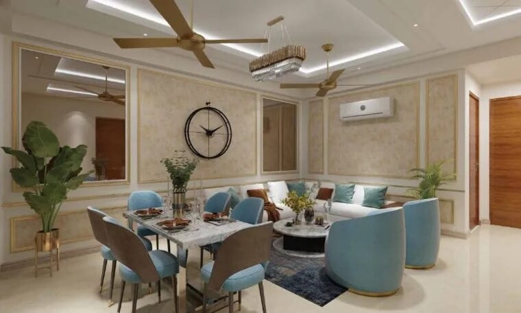 Living Room, mks-county 3 Bedroom 1550 Sq.Ft. Apartment In Sohna Sector 2 Gurgaon 8921551