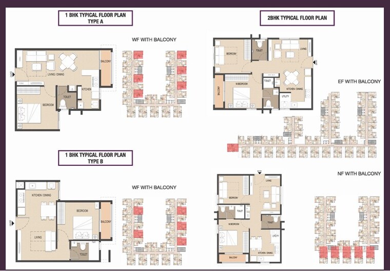 Floor Plan, pacifica-nebula-aavaas 1 Bedroom 607 Sq.Ft. Apartment In Miyapur Hyderabad 8918834