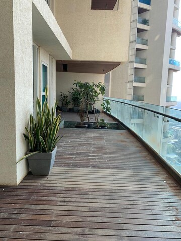 Balcony in 4 BHK Apartment at Avighna One Avighna Park, Lower Parel – for Rent