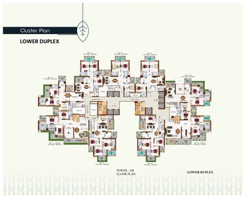 Master Plan in 3.5 BHK Apartment at Envyrons Vaastu Homes, Siddharth Vihar – for Sale