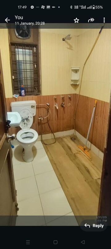 Bathroom in 3 BHK Builder Floor at Palam Vihar – for Rent