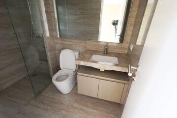 Bathroom in 3 BHK Apartment at Hiranandani Estate, Ghodbunder Road – for Sale