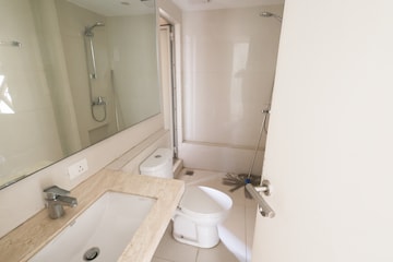 Bathroom in 2 BHK Apartment at Hiranandani Delanna, Ghodbunder Road – for Sale