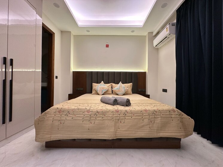Bedroom, sushant lok i 2 Bedroom 1000 Sq.Ft. Builder Floor In Sushant Lok I Gurgaon 8921894