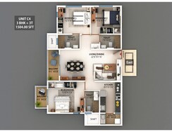 2 BHK Apartment For Sale in Meenakshi High Life Towers