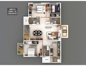 2 BHK Apartment For Sale in Meenakshi High Life Towers, Rachenahalli