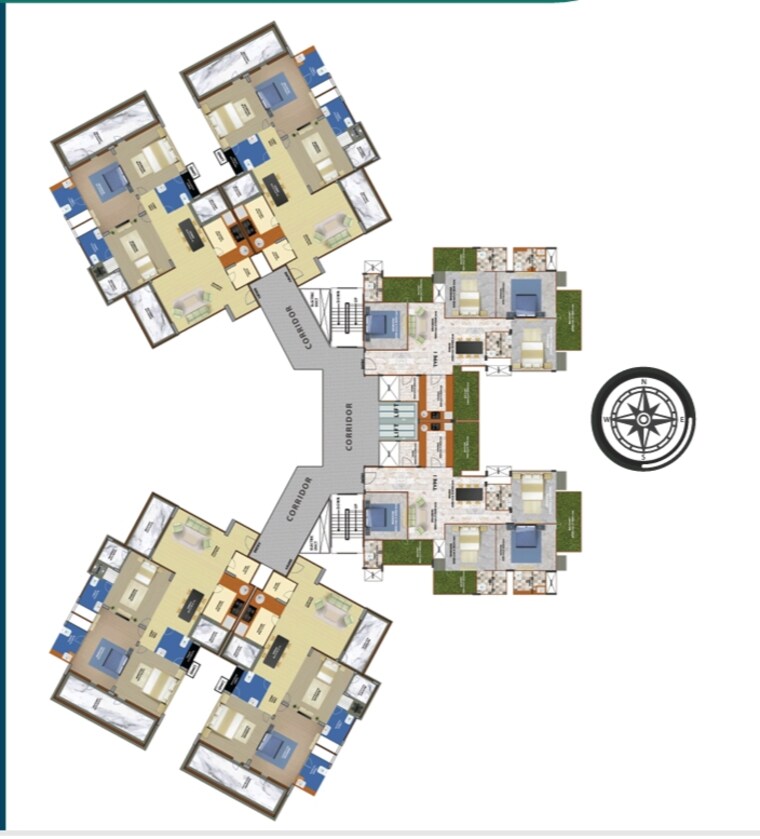 Master Plan, kst-whispering-heights 4 Bedroom 2510 Sq.Ft. Apartment In Sector 88 Faridabad 8922045