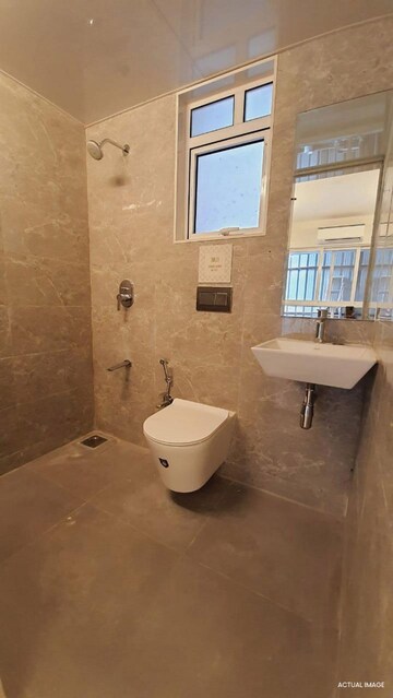 Bathroom in 1 BHK Apartment at UK Iridium, Kandivali East – for Rent