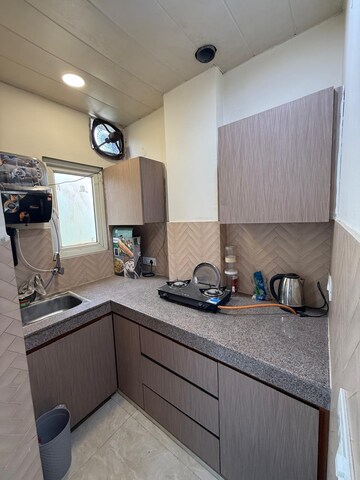 Kitchen in 1 BHK Builder Floor at Lajpat Nagar – for Rent