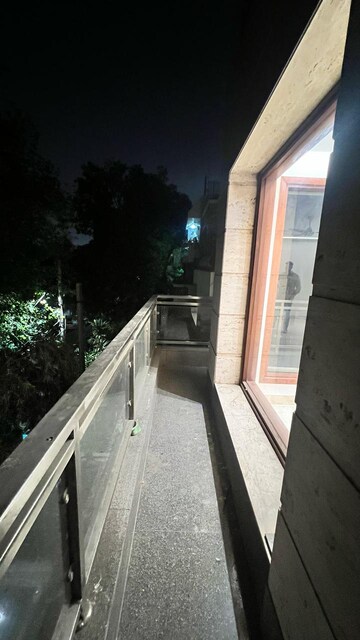 Balcony in 4 BHK Builder Floor at Greater Kailash I – for Rent