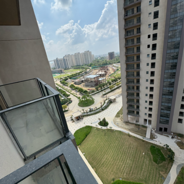 Balcony in 2 BHK Apartment at Shalimar One World Belvedere Court 3, Malesemau – for Rent