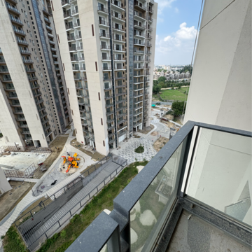 Balcony in 2 BHK Apartment at Shalimar One World Belvedere Court 3, Malesemau – for Rent