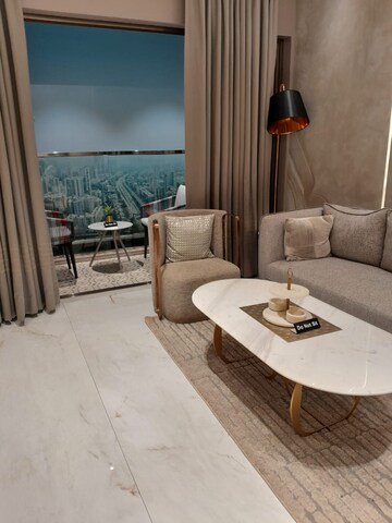 Living Room in 2 BHK Apartment at Chandak Greenairy, Borivali East – for Sale