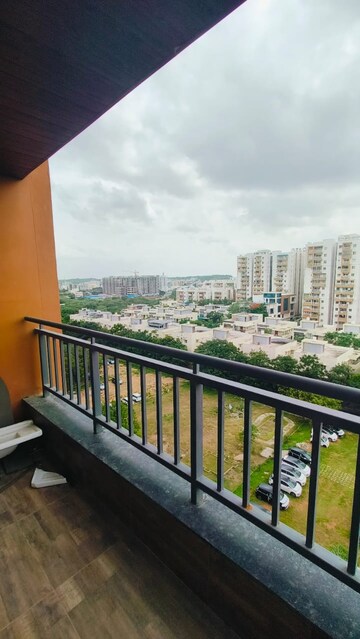 Balcony in 3 BHK Apartment at Hallmark Skyrena, Narsingi – for Rent