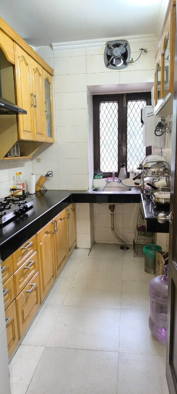 Kitchen in 3 BHK Apartment at Vasant Kunj – for Rent