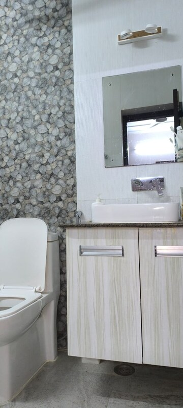 Bathroom in 3 BHK Apartment at Vasant Kunj – for Rent