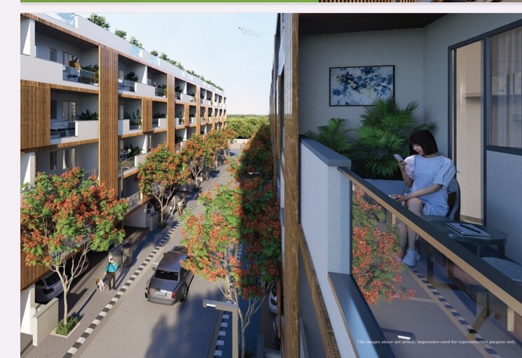 Balcony, m2k-beau-monde 3 Bedroom 1500 Sq.Ft. Independent House In Sector 104 Gurgaon 8922812