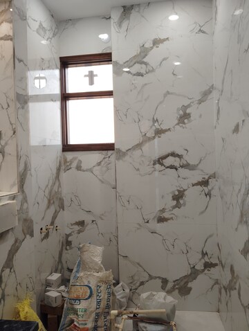 Bathroom in 3 BHK Builder Floor at Anuradha Apartments CGHS, Paschim Vihar – for Rent