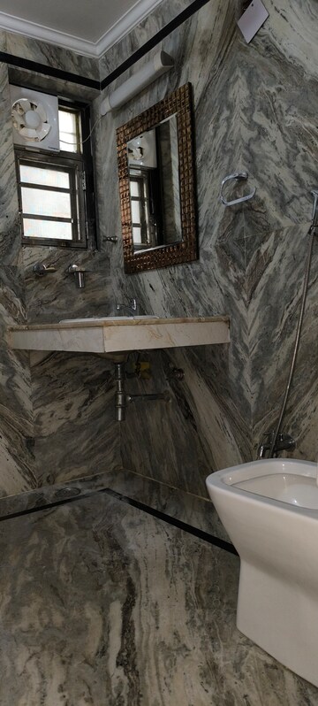 Bathroom in 3 BHK Apartment at Vasant Kunj – for Rent
