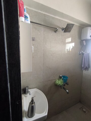 Bathroom in 1 BHK Apartment at Mauli Omkar Phase II, Malad East – for Rent