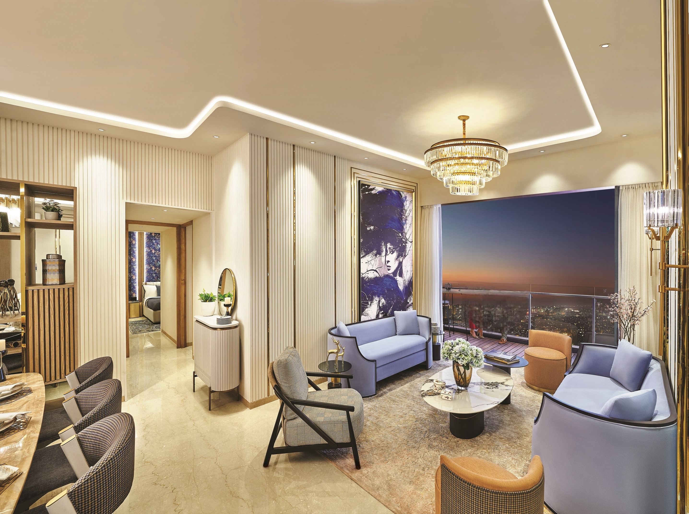 4 BHK + Servant Room,Study Room Apartment For Rent in Lodha New Cuffe Parade