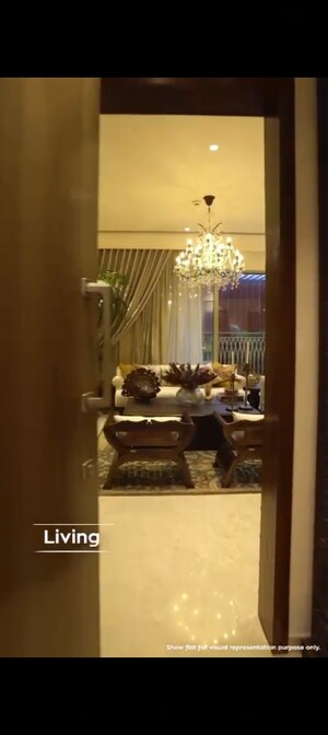 Living Room in 3 BHK Apartment at Hiranandani Westgate, Ghodbunder Road – for Sale