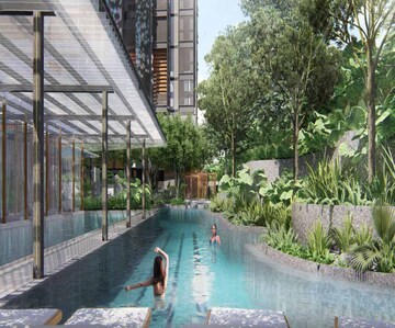 Swimming Pool in 4 BHK Apartment at K Raheja Artesia, Worli – for Sale