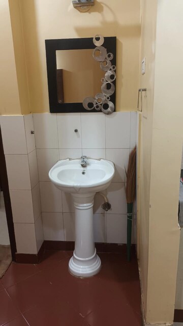 Bathroom in 1 BHK Apartment at Kumar Samruddhi Society, Vishrantwadi – for Rent