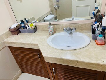Bathroom in 2 BHK Apartment at Hiranandani Meadows, Manpada – for Rent