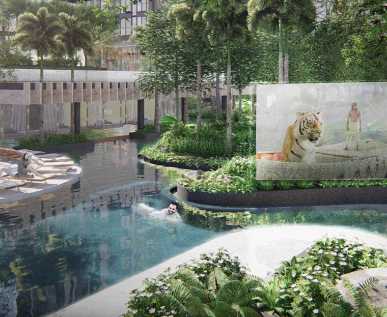 Swimming Pool, rustomjee-crown 5 Bedroom 3072 Sq.Ft. Apartment In Prabhadevi Mumbai 8923136