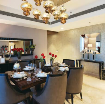 Living Room in 4 BHK Apartment at Mahindra Luminare, Sector 59 – for Sale