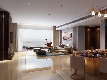 Living Room in 5 BHK Apartment at Omkar 1973, Worli – for Sale