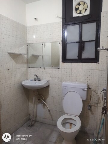 Bathroom in 2 BHK Builder Floor at Mehrauli – for Rent