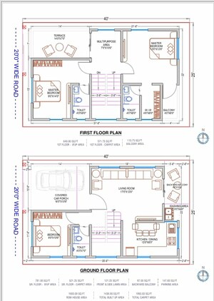 Floor Plan in 3.5 BHK Villa at Lohgaon – for Sale