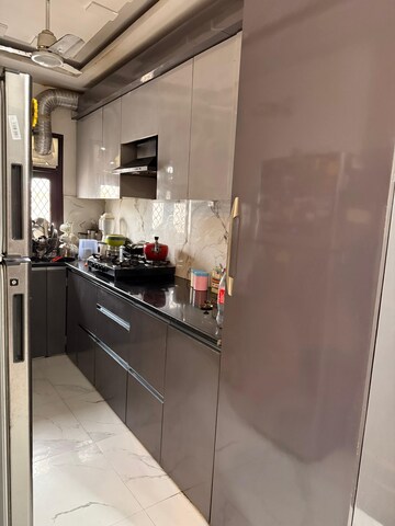 Kitchen in 3 BHK Builder Floor at Uttam Nagar – for Sale